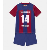 Barcelona Joao Felix #14 Hemmadräkt Barn 2023-24 Kortärmad (+ Korta byxor)